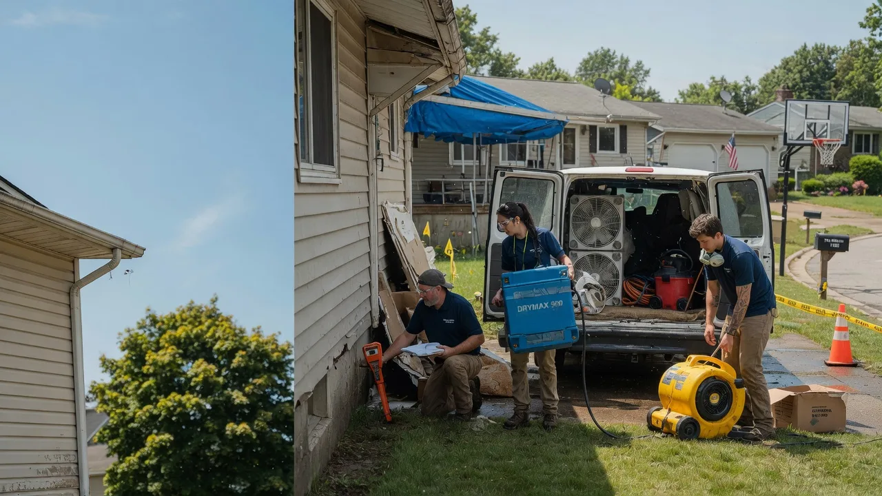 Ceiling Leak Cleanup in North Babylon, NY near me